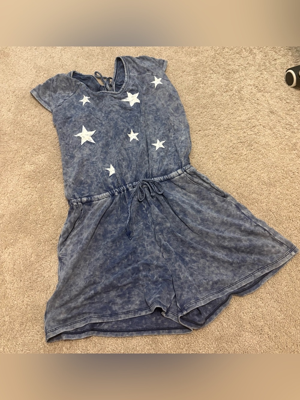 Promesa Distressed Blue Star Romper